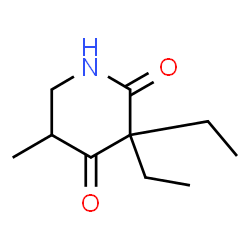 ChemSpider 2D Image | 3,3-Diethyl-5-methyl-2,4-piperidinedione | C10H17NO2