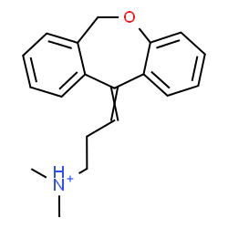 ChemSpider 2D Image | 3-(Dibenzo[b,e]oxepin-11(6H)-ylidene)-N,N-dimethyl-1-propanaminium | C19H22NO