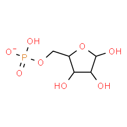 ChemSpider 2D Image | 5-O-(Hydroxyphosphinato)pentofuranose | C5H10O8P