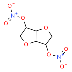 ChemSpider 2D Image | 1,4:3,6-Dianhydro-2,5-di-O-nitrohexitol | C6H8N2O8