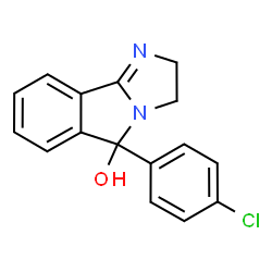 ChemSpider 2D Image | 5-(4-Chlorophenyl)-2,5-dihydro-3H-imidazo[2,1-a]isoindol-5-ol | C16H13ClN2O