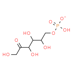 ChemSpider 2D Image | 6-O-(Hydroxyphosphinato)hex-2-ulosato | C6H12O9P