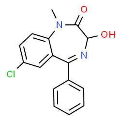 ChemSpider 2D Image | (S)-temazepam | C16H13ClN2O2