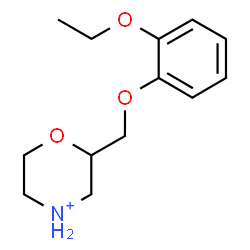 ChemSpider 2D Image | 2-[(2-Ethoxyphenoxy)methyl]morpholin-4-ium | C13H20NO3