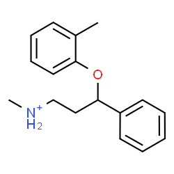 ChemSpider 2D Image | N-Methyl-3-(2-methylphenoxy)-3-phenyl-1-propanaminium | C17H22NO