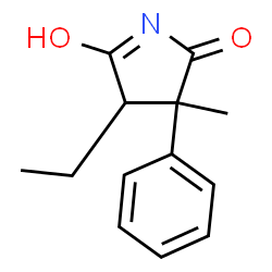 ChemSpider 2D Image | 4-Ethyl-3-methyl-3-phenyl-2,5-pyrrolidinedione | C13H15NO2