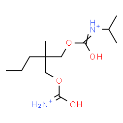 ChemSpider 2D Image | N-{[(2-{[(Ammoniocarbonyl)oxy]methyl}-2-methylpentyl)oxy]carbonyl}-2-propanaminium | C12H26N2O4