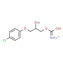 ChemSpider 2D Image | [3-(4-Chlorophenoxy)-2-hydroxypropoxy](oxo)methanaminium | C10H13ClNO4