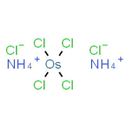 ChemSpider 2D Image | Ammonium chloride - tetrachloroosmium (2:2:1) | H8Cl6N2Os