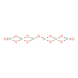 ChemSpider 2D Image | 2-[(6-oxo-1,3,5,7-tetraoxa-2$l^{3},4$l^{4},6$l^{4}-tripraseodymaspiro[3.3]heptan-2-yl)oxy]-1,3,5,7-tetraoxa-2$l^{3},4$l^{4},6$l^{4}-tripraseodymaspiro[3.3]heptane 6-oxide | O11Pr6