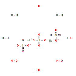 ChemSpider 2D Image | Neodymium sulfate hydrate (2:3:8) | H16Nd2O20S3