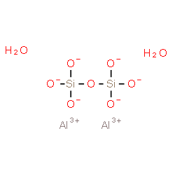 ChemSpider 2D Image | Aluminium disiloxane-1,1,1,3,3,3-hexolate hydrate (2:1:2) | H4Al2O9Si2