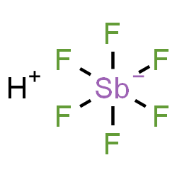 ChemSpider 2D Image | Hydrogen hexafluoroantimonate(1-) | HF6Sb