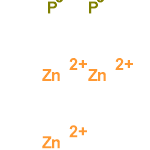 InChI=1/2P.3Zn/q2*-3;3*+2