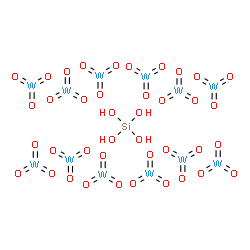 ChemSpider 2D Image | Orthosilicic acid - trioxotungsten (1:12) | H4O40SiW12