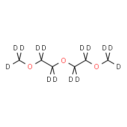 ChemSpider 2D Image | 1-[(~2~H_3_)Methyloxy]-2-({2-[(~2~H_3_)methyloxy](~2~H_4_)ethyl}oxy)(~2~H_4_)ethane | C6D14O3