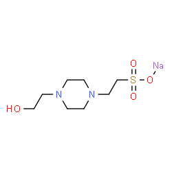ChemSpider 2D Image | sodium 2-[4-(2-hydroxyethyl)piperazin-1-yl]ethanesulfonate | C8H17N2NaO4S