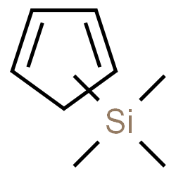 ChemSpider 2D Image | 1,3-Cyclopentadiene - tetramethylsilane (1:1) | C9H18Si