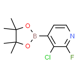 ChemSpider 2D Image | 3-Chloro-2-fluoropyridine-4-boronic acid pinacol ester | C11H14BClFNO2