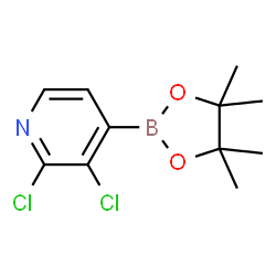 ChemSpider 2D Image | 2,3-Dichloro-4-(4,4,5,5-tetramethyl-1,3,2-dioxaborolan-2-yl)pyridine | C11H14BCl2NO2