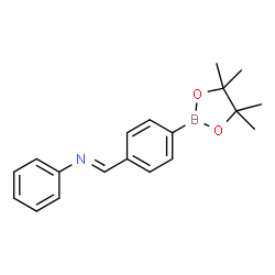 ChemSpider 2D Image | N-[4-(4,4,5,5-Tetramethyl-1,3,2-dioxaborolan-2-yl)benzylidene]benzenamine | C19H22BNO2