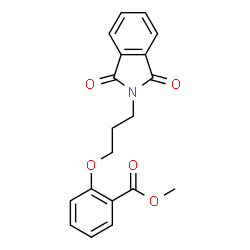 ChemSpider 2D Image | METHYL 2-(3-PHTHALIMIDOPROPOXY)BENZOATE | C19H17NO5