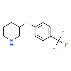 ChemSpider 2D Image | 3-[4-(Trifluoromethyl)phenoxy]piperidine | C12H14F3NO