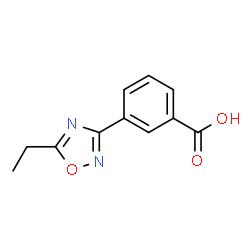 ChemSpider 2D Image | 3-(5-Ethyl-1,2,4-oxadiazol-3-yl)benzoic acid | C11H10N2O3