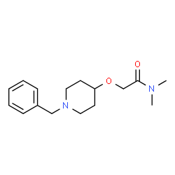 ChemSpider 2D Image | 2-[(1-Benzyl-4-piperidinyl)oxy]-N,N-dimethylacetamide | C16H24N2O2