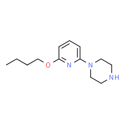 ChemSpider 2D Image | 1-(6-Butoxy-2-pyridinyl)piperazine | C13H21N3O