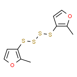 ChemSpider 2D Image | Bis(2-methyl-3-furyl)tetrasulfide | C10H10O2S4