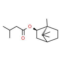 ChemSpider 2D Image | (1S,2R)-1,7,7-Trimethylbicyclo[2.2.1]hept-2-yl 3-methylbutanoate | C15H26O2