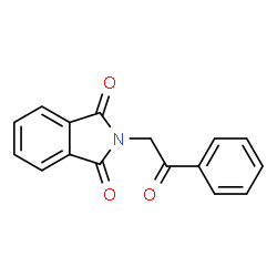 ChemSpider 2D Image | N-(BENZOYLMETHYL)-PHTHALIMIDE | C16H11NO3