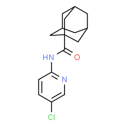 ChemSpider 2D Image | N-(5-Chloro-2-pyridinyl)-1-adamantanecarboxamide | C16H19ClN2O