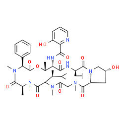 ChemSpider 2D Image | Etamycin | C44H62N8O11