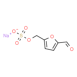 ChemSpider 2D Image | Sodium (5-formyl-2-furyl)methyl sulfate | C6H5NaO6S