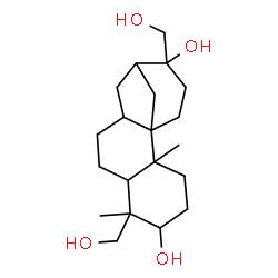 ChemSpider 2D Image | 6,13-Bis(hydroxymethyl)-2,6-dimethyltetracyclo[10.3.1.0~1,10~.0~2,7~]hexadecane-5,13-diol | C20H34O4