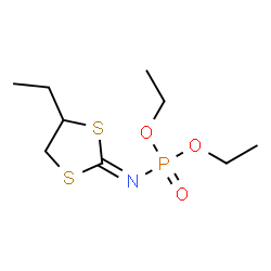 ChemSpider 2D Image | Diethyl [(2Z)-4-ethyl-1,3-dithiolan-2-ylidene]phosphoramidate | C9H18NO3PS2