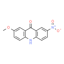 ChemSpider 2D Image | 2-Methoxy-7-nitro-9(10H)-acridinone | C14H10N2O4
