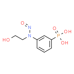 ChemSpider 2D Image | {3-[(2-Hydroxyethyl)(nitroso)amino]phenyl}phosphonic acid | C8H11N2O5P