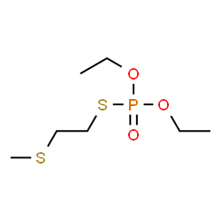 ChemSpider 2D Image | O,O-Diethyl S-[2-(methylsulfanyl)ethyl] phosphorothioate | C7H17O3PS2