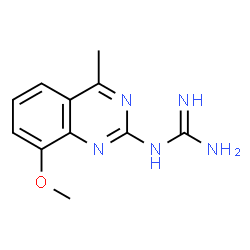 ChemSpider 2D Image | 1-(8-Methoxy-4-methyl-2-quinazolinyl)guanidine | C11H13N5O