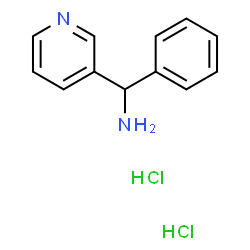 ChemSpider 2D Image | 1-Phenyl-1-(3-pyridinyl)methanamine dihydrochloride | C12H14Cl2N2