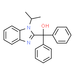ChemSpider 2D Image | (1-Isopropyl-1H-benzimidazol-2-yl)(diphenyl)methanol | C23H22N2O