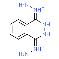 ChemSpider 2D Image | (1E,1'E)-1,1'-(2,3-Dihydrophthalazine-1,4-diylidene)dihydrazinium | C8H12N6