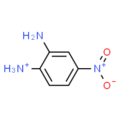ChemSpider 2D Image | 2-Amino-4-nitroanilinium | C6H8N3O2
