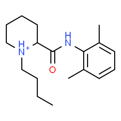 ChemSpider 2D Image | 1-Butyl-2-[(2,6-dimethylphenyl)carbamoyl]piperidinium | C18H29N2O