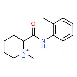 ChemSpider 2D Image | 2-[(2,6-Dimethylphenyl)carbamoyl]-1-methylpiperidinium | C15H23N2O