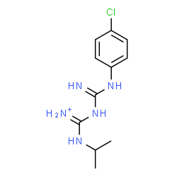 ChemSpider 2D Image | [N'-(4-Chlorophenyl)carbamimidamido](isopropylimino)methanaminium | C11H17ClN5