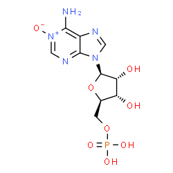 ChemSpider 2D Image | adenosine 5'-monophosphate 1-oxide | C10H14N5O8P